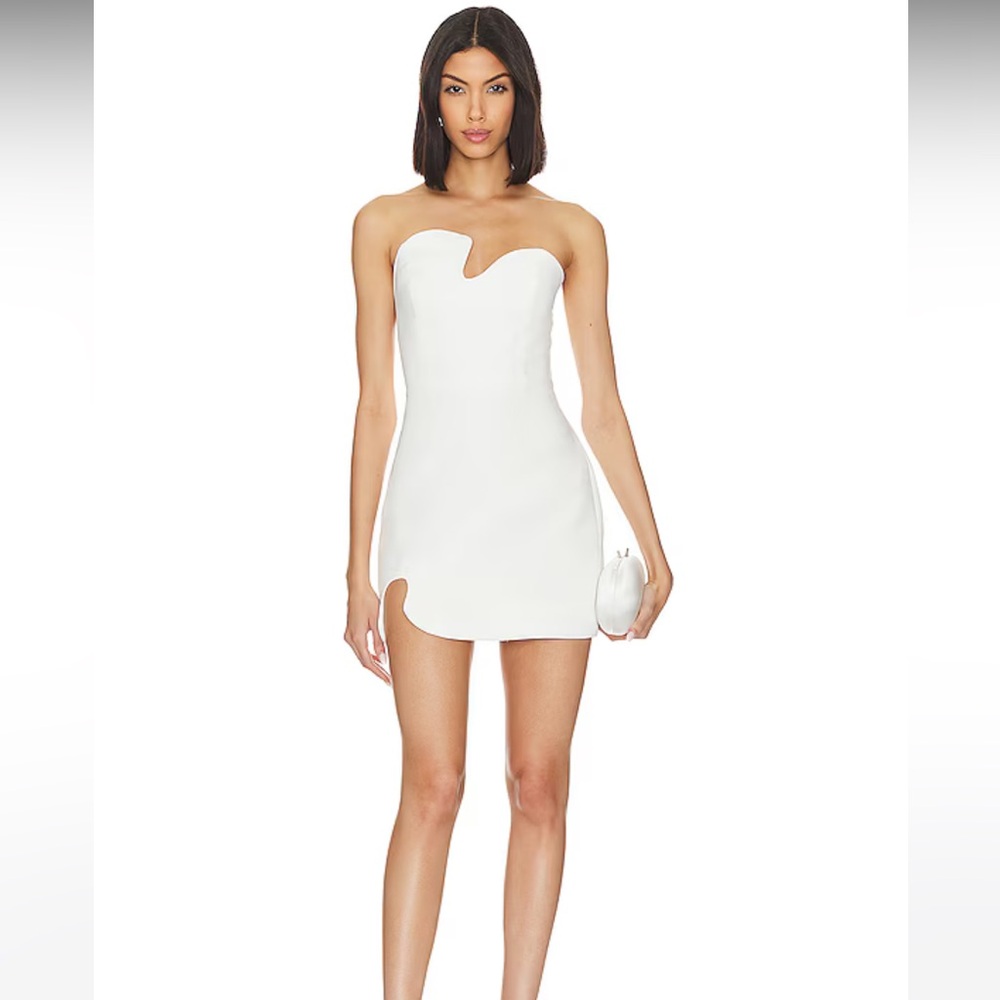 Amanda Uprichard - Strapless Puzzle Mini Dress